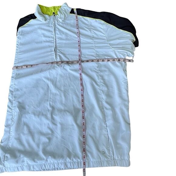 PGA Tour White & Yellow Quarter-Zip Windbreaker Jacket – Men’s XXL - Picture 8 of 14